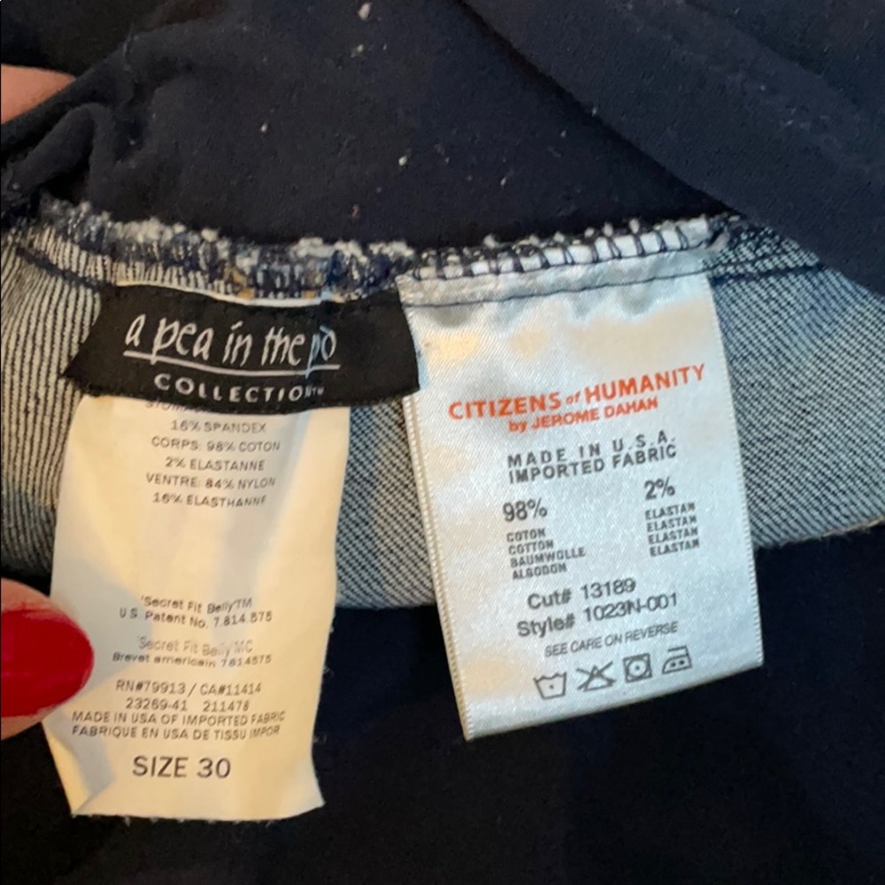 Citizens of Humanity maternity jeans - Picture 3 of 3